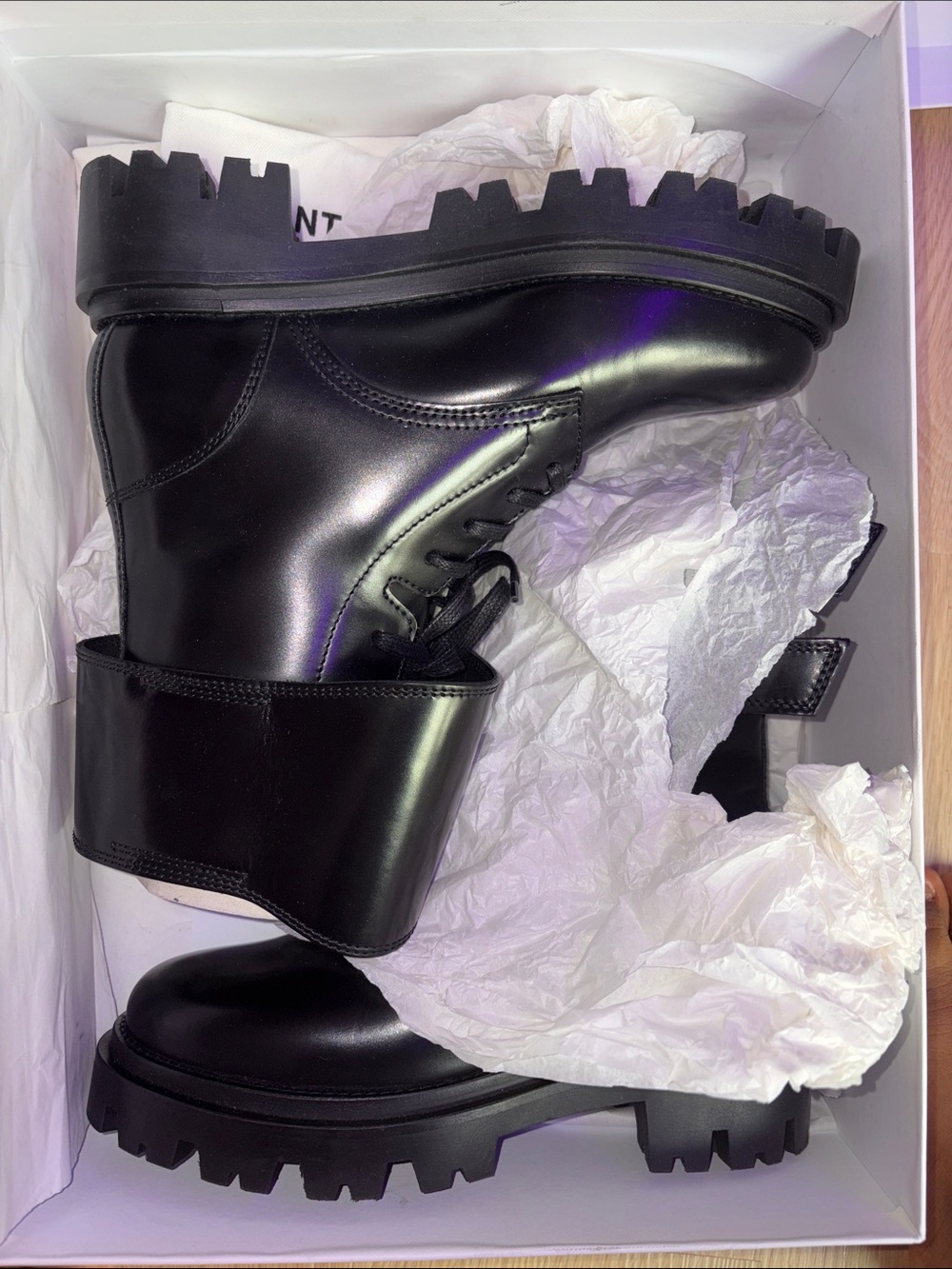 Isabel Marant cimky leather maxi chunky boots - Picture 9 of 11